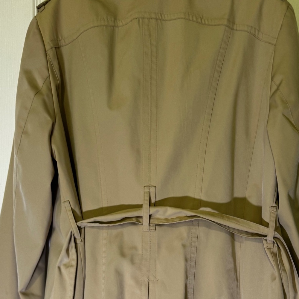 London Fog Women's Double Breasted Short Trench Coat - Picture 11 of 16